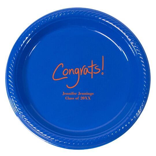 Fun Congrats Plastic Plates
